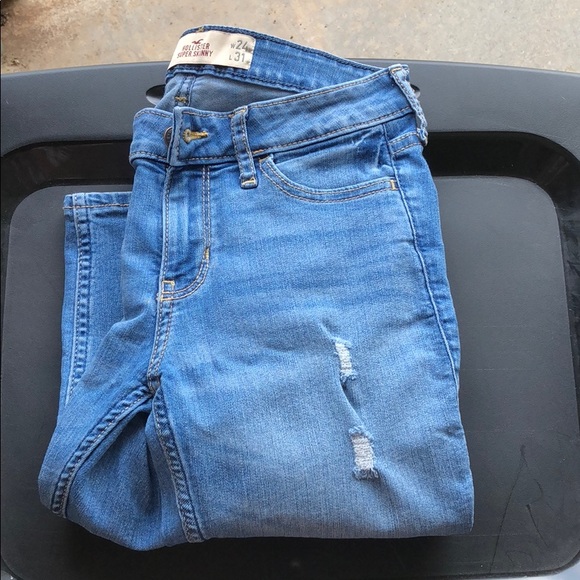 light blue jeans hollister
